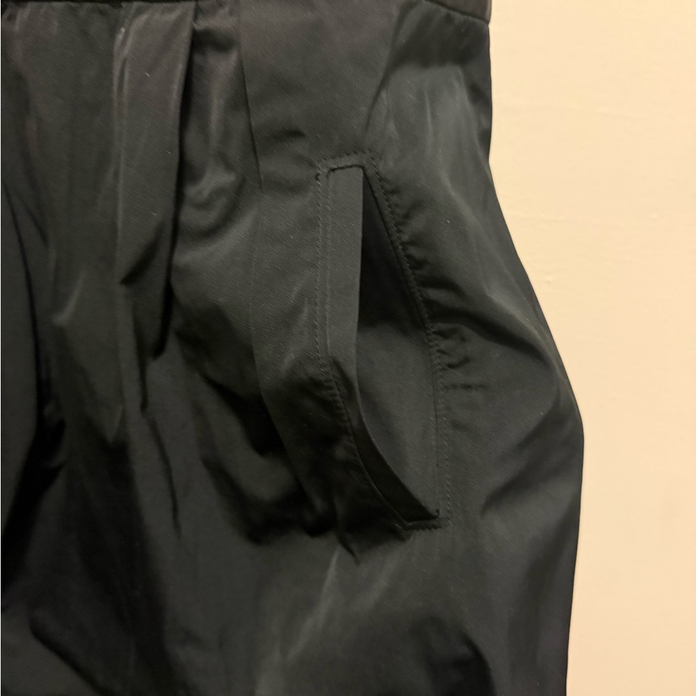 Theory Dristi Black Gray Sleeveless Dress Wool Blend Top Taffeta Bottom  Sz 8 - Picture 6 of 8